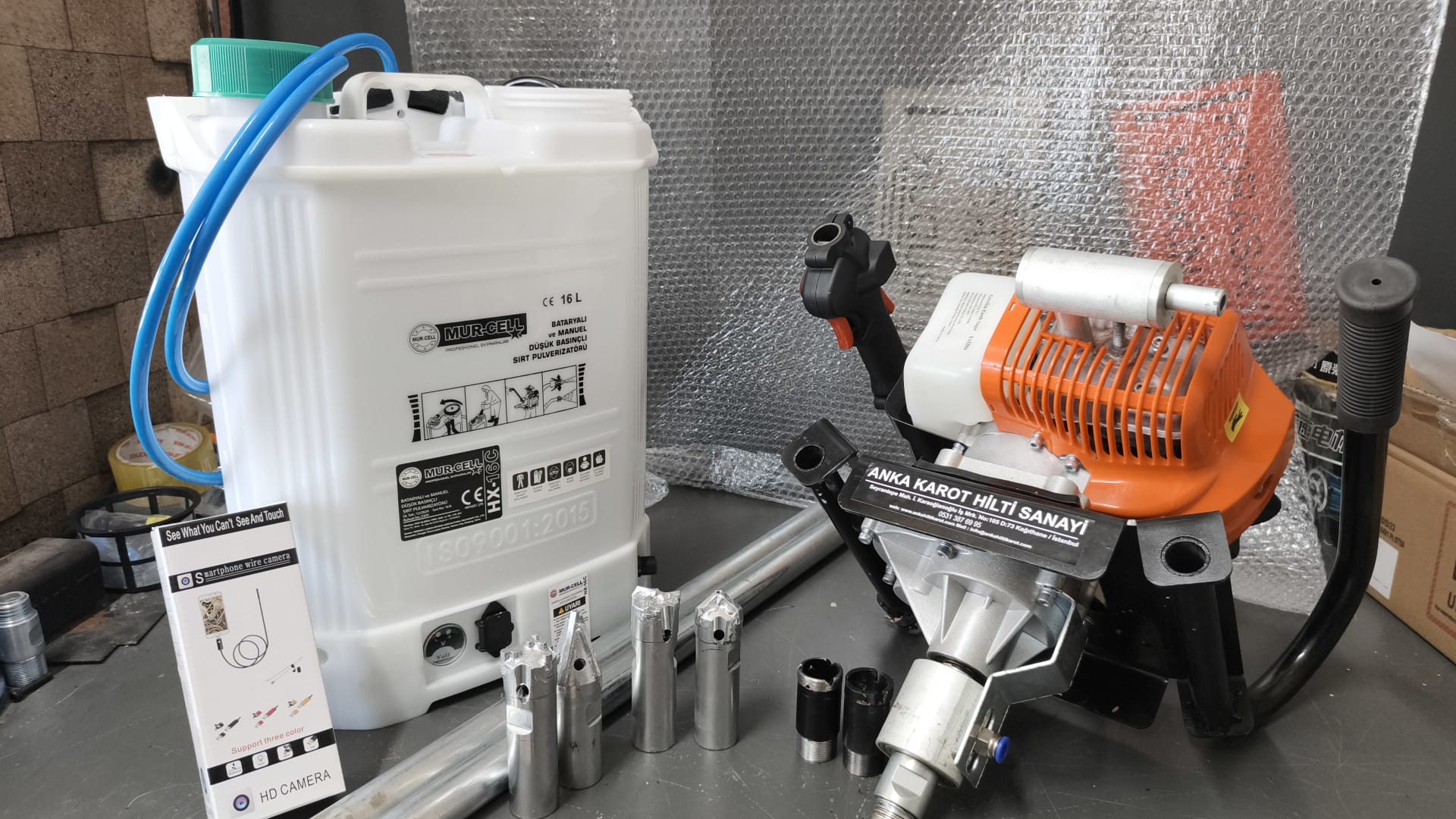 3.5 Kısa Redüktörlü Benzinli Sondaj Makinesi